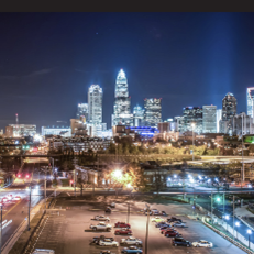 City skyline and energy