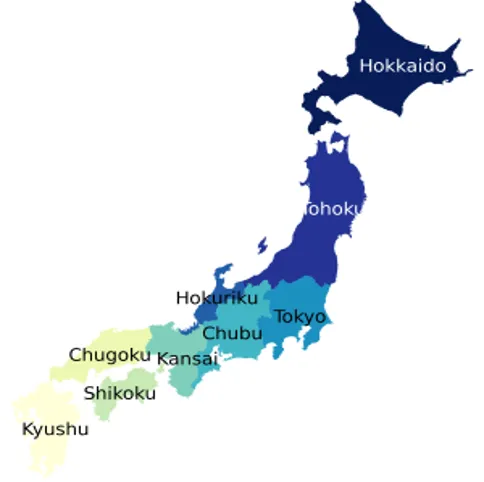 Japan REGEN map